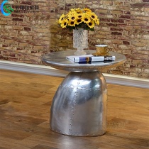 Bar Industrial Fengmushroom Tea Several Alien Metal Stainless Steel Sofa Small Side Creative Tea Several Small Table Angle Several