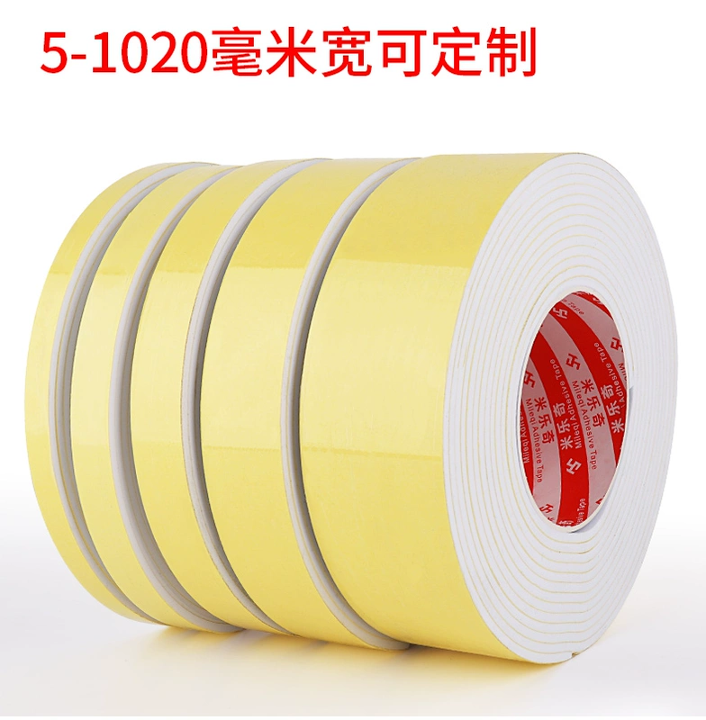 Trắng EVA mặt băng bọt cửa khe sash gió tiếng ồn tạo tác vụ tai nạn xe đệm bọt đệm bọt niêm phong dải băng pad eva dầy 1-3-5-10MM