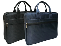  Briefcase Document bag Portable A4 multi-layer canvas zipper bag Large capacity mens and womens information bag Business meeting bag