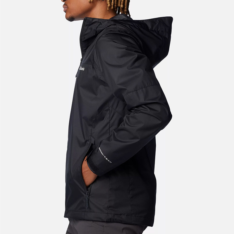 Colombian Men's Clothing 2024 Autumn and Winter New Outdoor Waterproof and Windproof Hooded Jacket Single-Layer Jacket We3535