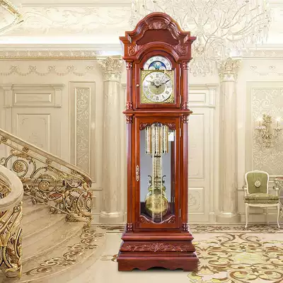 Polaris floor clock High-end solid wood table clock European style fashion modern living room clock Mechanical clock decorative clock
