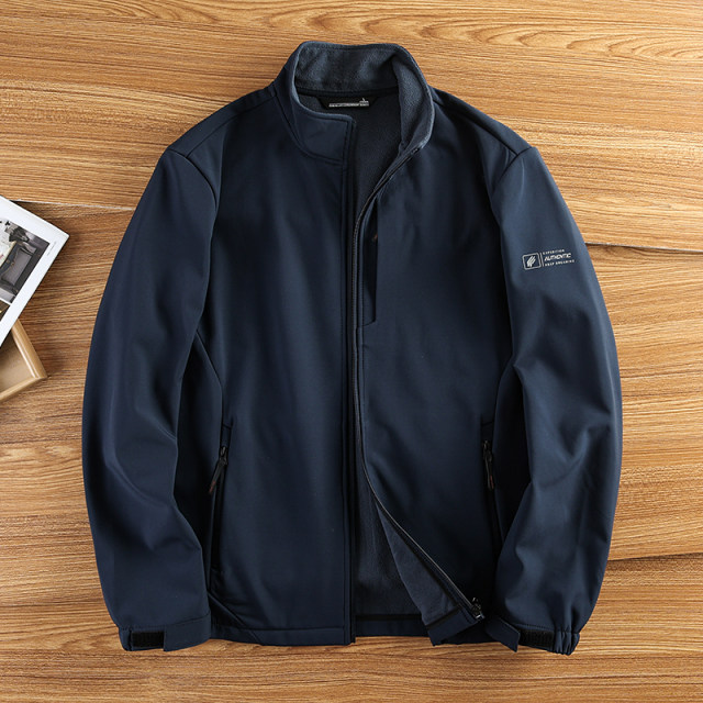 Waterproof jacket autumn and winter stand collar soft shell jacket