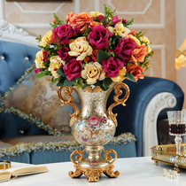 European-style home flower arrangement large vase TV cabinet porch dining table front desk study retro style decorations ornaments