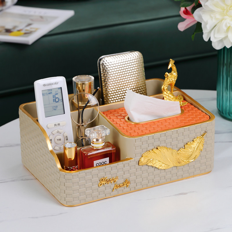 Paper Towel Box Light Lavish Living Room Upscale Hem Toilet Paper Box Home Creative Versatile Containing Box Design Sensation Decorations
