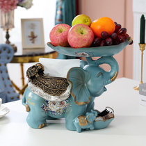 European-style lucky elephant tissue box cute creative decoration living room coffee table home storage box multi-function drawing paper box