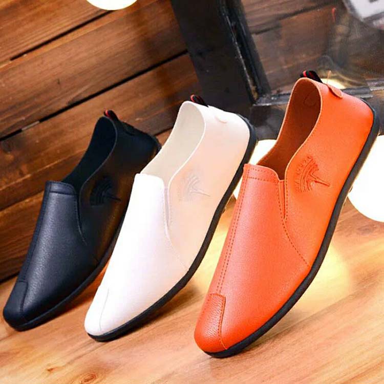 Mới mùa xuân và mùa thu peas giày của nam giới giày giày thường thấp để giúp nông miệng bàn đạp phẳng một bàn đạp thể thao lười biếng giày trắng giày the thao nam hàng hiệu