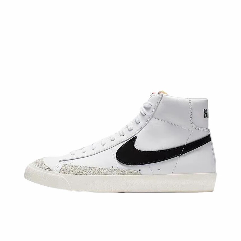 Nike Blazer Mid 77 Vintage Retro Thick-Soled Mid-Top Sneakers for Men and Women Bq6806-100