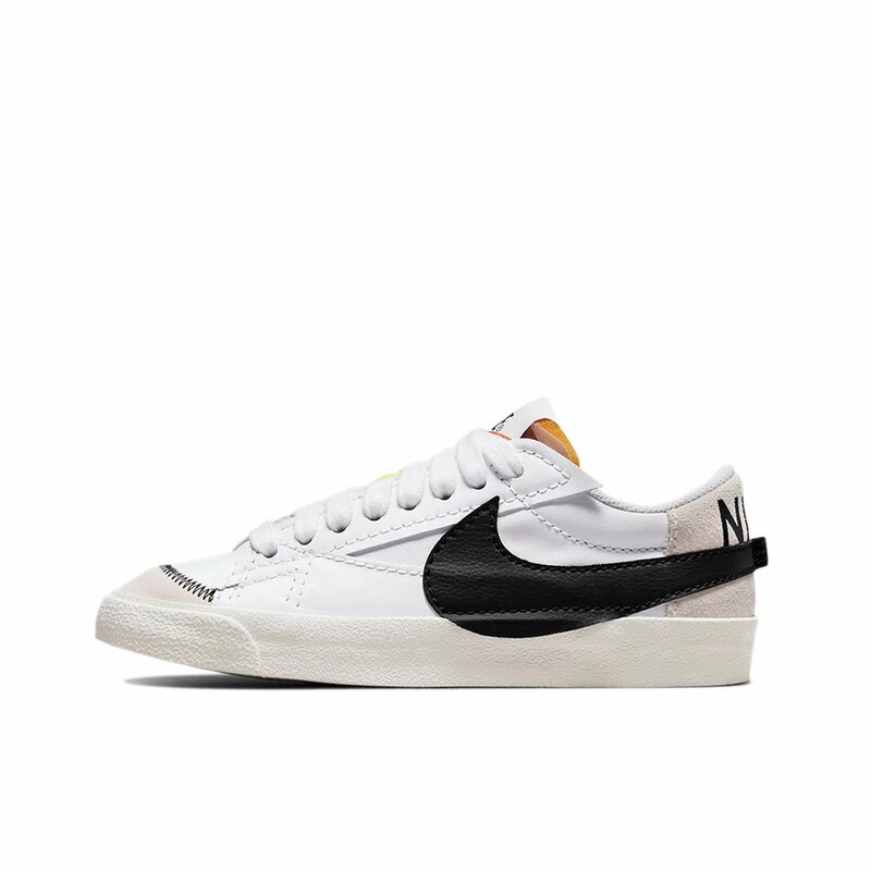 Nike Blazer'77 Jumbo Non-Slip, Wear-Resistant, Lightweight, Low-Top Women's Model, Black, White, Gray Dq1470-101