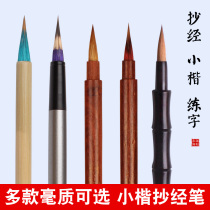 Beginner small wolf small letter copy scribe brush adult Chinese painting calligraphy Wolf Haohao fly head copy brush writing pure wolf pen set and soft brush small red hair hook line Pen Lake pen