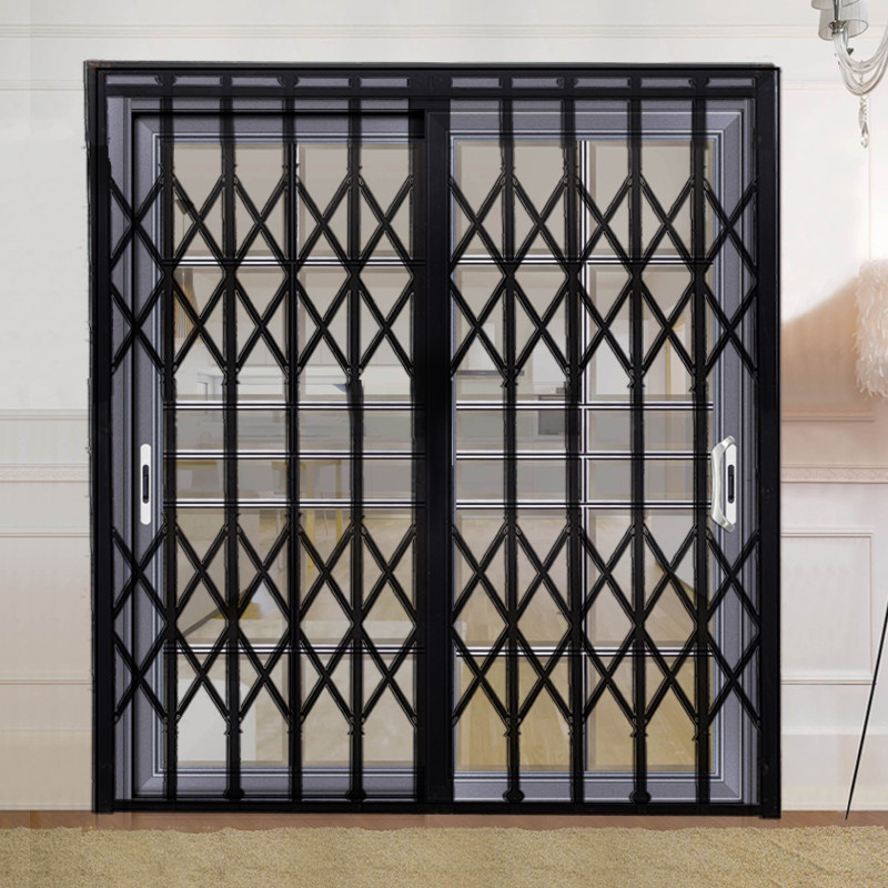 Old-style flat-iron sluish gate retro-old antique iron-pull door elevator warehouse store anti-theft slot