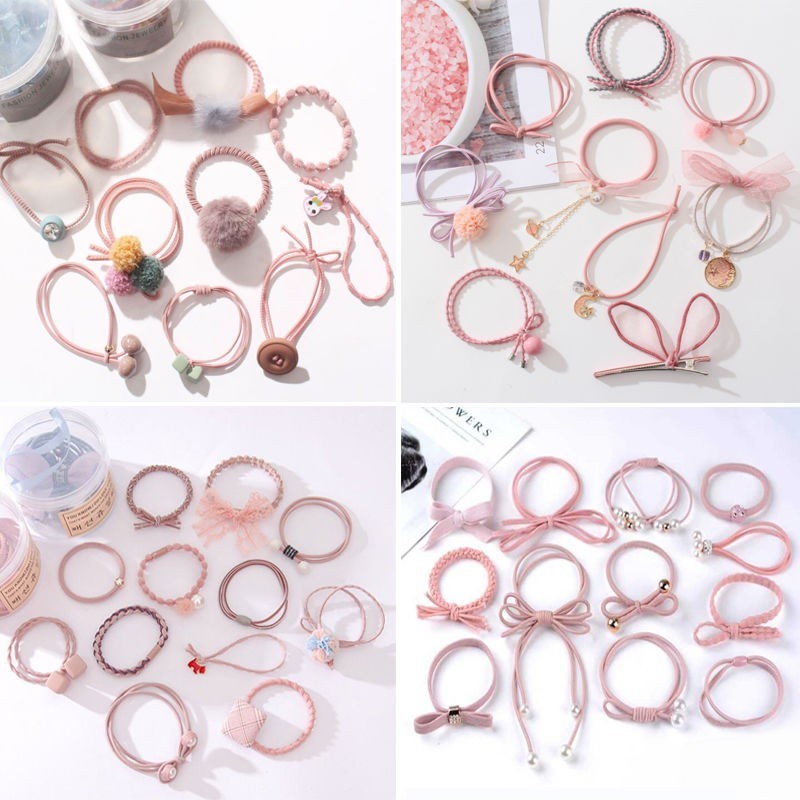 Web celebrity rubber band girl super fairy ancient style hair ornaments hair rope Sen tie hair rubber band 2019 new INS cute