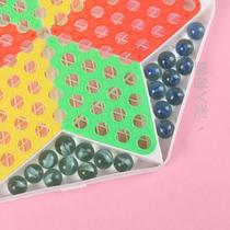 Checkers puzzle adult post-80s old-fashioned childrens flying chess marbles parent-child checkers large plastic glass ball