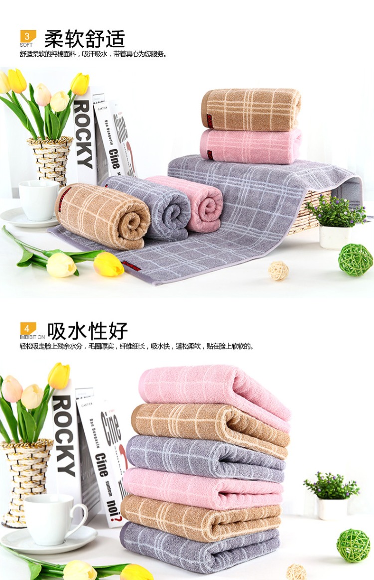 Vàng khăn số bông dày còn hai người đàn ông và bà mặt khăn mềm mại, thấm bông bông khăn - Khăn tắm / áo choàng tắm giá khăn mặt