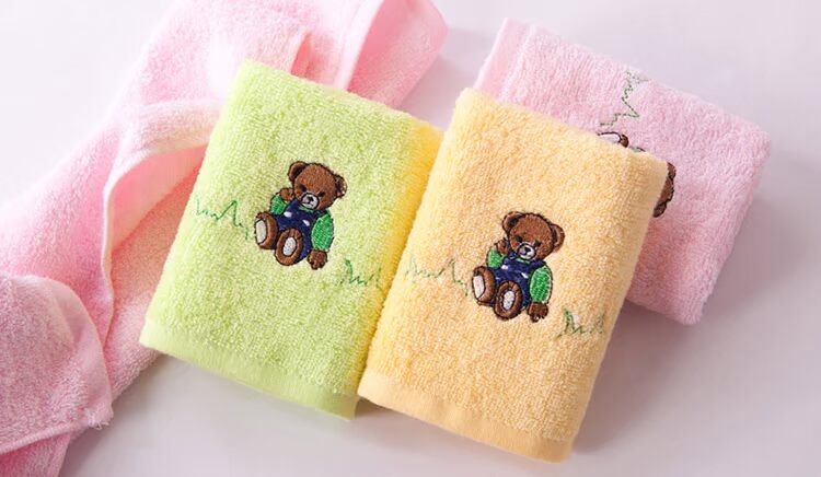 số vàng ba được trang bị bé khăn mặt khăn con khăn nhỏ rửa bông khăn mềm, thấm bông bán buôn - Khăn tắm / áo choàng tắm áo choàng spa