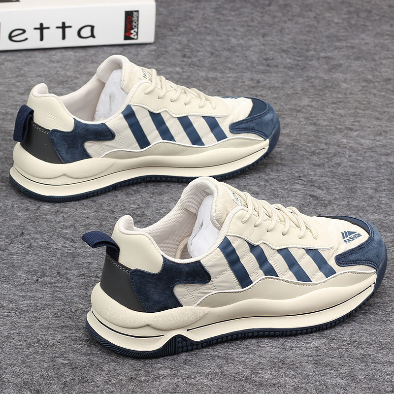 Hong Kong Tongan Supreme men's shoes spring trendy breathable thick bottom sports casual low-help sliding board shoes