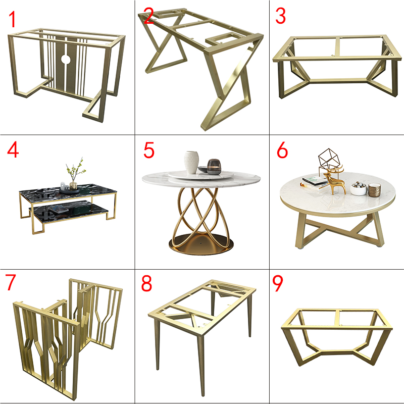 Customized light luxury table legs large plate office slate dining table table foot marble table foot bracket cabinet foot coffee table base