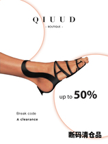 QIUU broken code lone product ins net celebrity niche leather single shoes sandals large collection non-returnable and updated from time to time