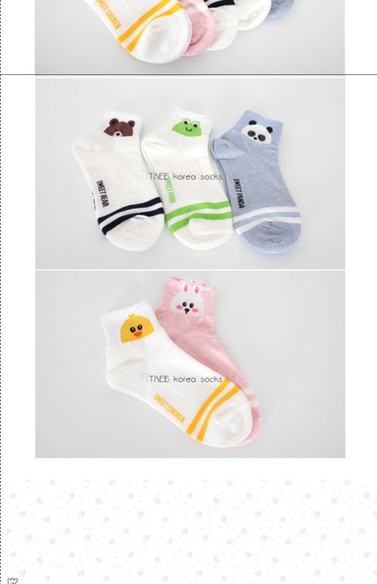 Vớ cotton nữ sinh thấp eo Hàn Quốc và vớ mùa hè Cô gái vớ cotton dễ thương động vật nhỏ vớ tươi vớ kiki vớ dày mùa đông