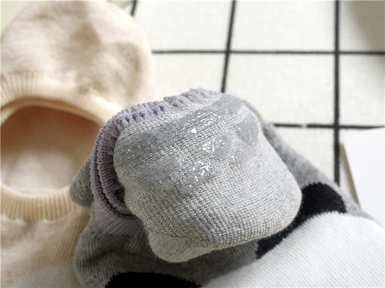 Vớ thuyền, vớ, vớ cotton, vớ nông vô hình, Hàn Quốc nhập khẩu phim hoạt hình stereo kẹo màu vớ thuyền quần tất nữ