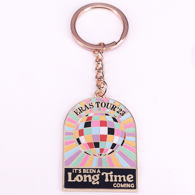 Time Travel Keychain Disco Ball Keychain