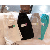 Pora small station girl Han version foreign air 100 hitch shorts 2021 summer fit new children Summer loose 50% Pants Tide