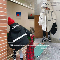 Girls duvet jacket with long winter clothing jacket 2021 new children foreign air thickened Korean version white duck suede overcome