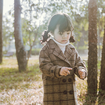 Girl woolen coat 2020 new autumn winter foreign style children Winter Korean version thick Princess woolen coat women