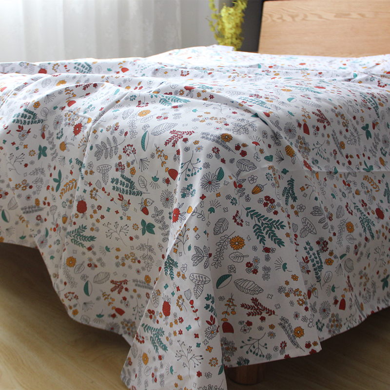 Sen dày 60 bông twill đơn giường đôi chăn đơn quilt chăn bông đa kích thước vải thô giường - Khăn trải giường ga nệm đẹp