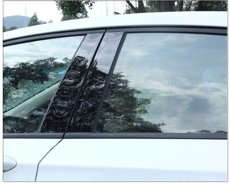 Áp dụng cho Baojun 560 310 cột cửa sổ xe trung tâm PC sequin 510 Nhãn BC cột gương trang trí sáng dải - Sửa đổi ô tô chổi rửa xe tự động