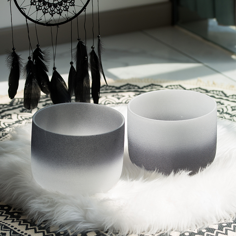 8 10 12 Inch Black Crystal Bowl Music Bowl Tibetan Yoga Musical Instrument Gift Giving Bat Rubber Ring-Taobao