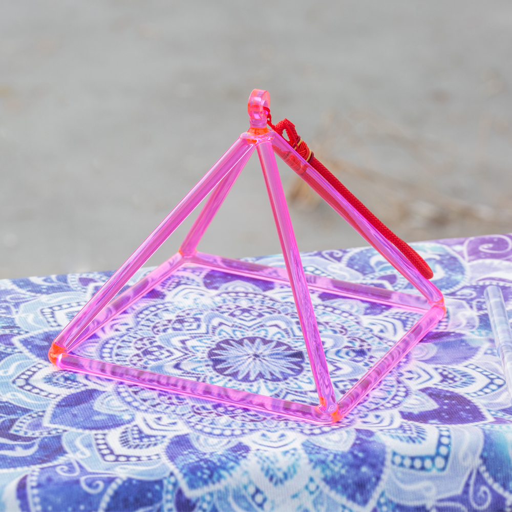 Pink Crystal Pyramid Tripod Music Stand