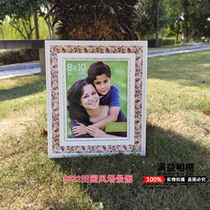 Solid Wood European frame wedding photo frame wedding photo creative hanging wall 6 7 8 10 inch small photo frame setting frame customized
