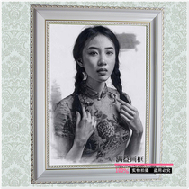 4 Open sketch frame photo advertising poster frame European solid wood photo frame 8 open 38 * 53cm can be customized