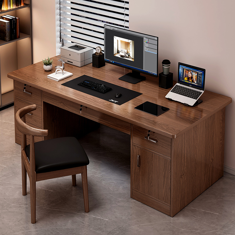 Simple Modern Office Desk for Home Use, Simple Bedroom Desk, Writing Desk with Drawers, Student Desktop Computer Desk