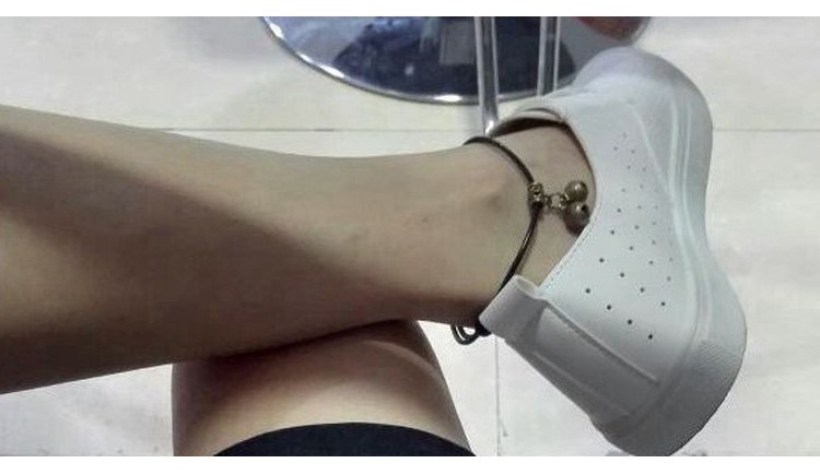Nhật Bản và Hàn Quốc dây đỏ chuông vòng chân nam sinh viên retro đôi chân dây giày cá tính dây màu đen thời trang chân vòng chân lắc chân bạc