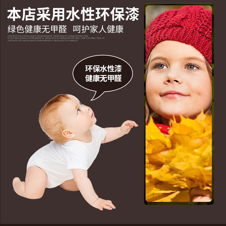 Không gương đơn giản đầy đủ chiều dài gương thay đồ gương phù hợp gương tường ký túc xá khiêu vũ gương treo tường dán gương hạ cánh gương lớn - Gương gương soi toàn thân có đèn