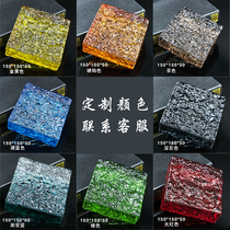 Square crystal brick glass brick solid color beautiful and transparent living room entrance bathroom partition wall