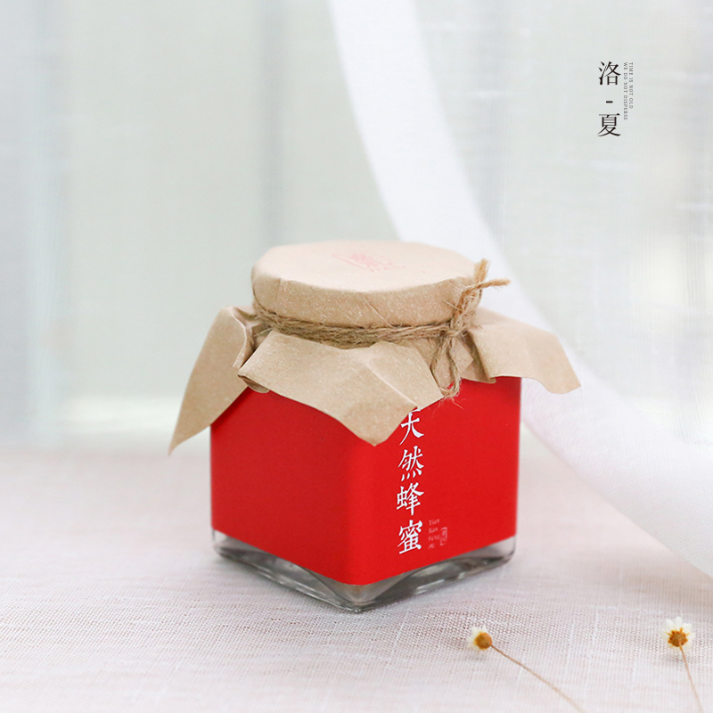 Renaissance honey jam dry packaging paper glass bottle plastic bottle headpaper special paper paper