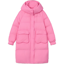 (Mall same section) 90 suede pure color down jacket woman kbne2023 winter new sweet and fashionable warm jacket
