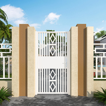 Custom Industrial Wind Iron Art Rustproof Villa Patio Door Open Door Partition Gate Garden Cell Yard Small Iron Gate