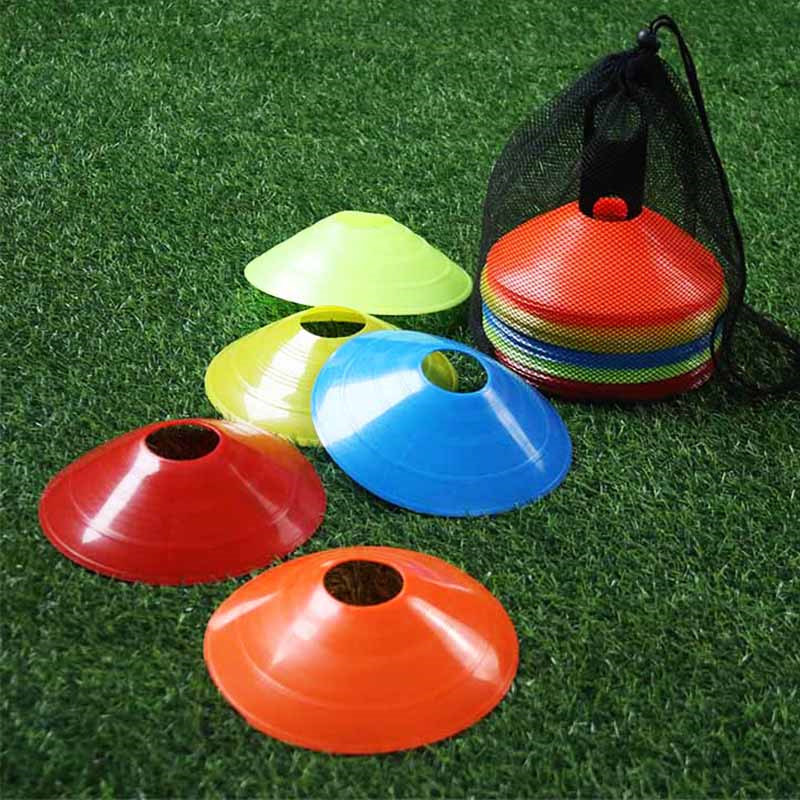 Logo Disc Football Trainer Materials Children Basketball Practice With Pile Cylinder Plate Pulley Marking Disc Roadblock Obstructions Cone Barrel