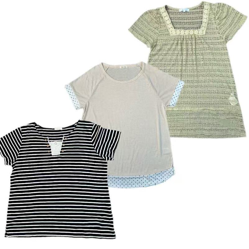 Vintage Japanese-Style Retro Short-Sleeve T-Shirt for Women 81 Vintage Japanese-Style Retro Short-Sleeve T-Shirt for Women 81