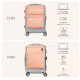 BUBM/Biyoumei 20-inch trolley suitcase boarding add-on bag ສາມາດຕິດໃສ່ກະເປົ໋າກະເປົ໋າເດີນທາງຂະໜາດໃຫຍ່ໄດ້