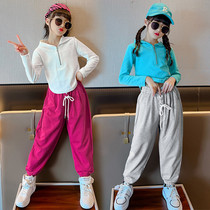 Net red girl autumn suit 2022 new childhood childhood and autumn fashion childrens clothes two - piece sets