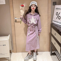 Girlsclothes dress spring dress 2023 new Yang Girl Childrens Wears Wears two - piece sets