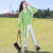 Childrens clothing kit 2022 new autumn childrens network red ocean in the two - piece sets of childhood spring and autumn sports