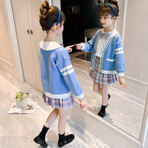 Girl Jk Uniform Spring Dress 2021 New Ocean Gas Children Spring Autumn Elementary School Children School Uniform Day College Wind Suit Dress