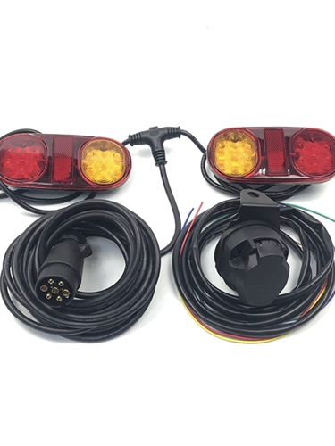 Европейский 7-контрольный водонепроницаемый светодиодный прицепный кабель Taillight, включая переднюю машину для проводки