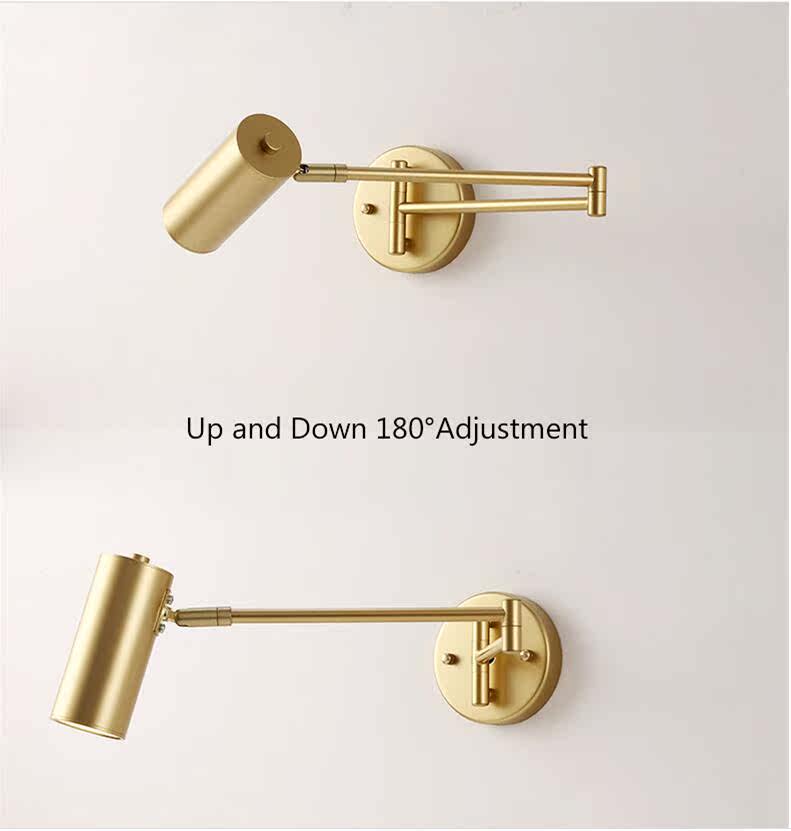 Led Wall lamp Adjustable Angle/ Length Wall Sconcbedroom ...