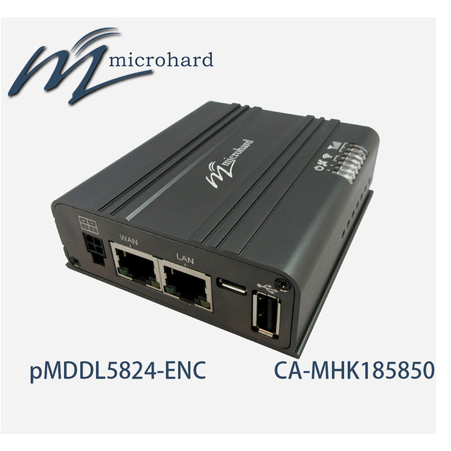 Microhard Pmddl5824-Enc Data Transmission and Image Transmission Integrated Radio Station 2.4/5.8g Dual-Band 1W High Power